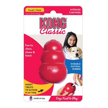 Kong Classic Παιχνίδι Σκύλου Μασητικό από Καουτσούκ Small 7.5εκ. Κόκκινο